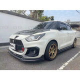 For Suzuki swift sport ZC33S Carbon fiber/fiberglass diffuser material front bumper chin lip splitter accessory car styling