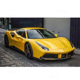 For Ferrari 488 GTB 2015-2018 Front Lip Splitters Aprons Dry Carbon Fiber Case Head Bumper Side Flap Upgrade Body kit