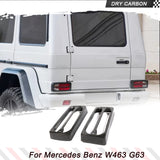 Dry Carbon Car Rear Tail Light Cover Trims For Mercedes-Benz G-Class W463 G500 G550 G55 G63 AMG 2004-2018