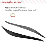 Dry Carbon Fiber Headlight Eyelids Eyebrows for BMW F87 M2 F22 F23 220i 228i M235i M240i M Sport Coupe 14-18 Car Accessories