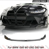 Carbon Fiber Car Front Bumper Lip Spoiler for BMW 3 4 Series G80 M3 G82 M4 2020-2022 Front Bumper Lip Splitters Aprons Guard