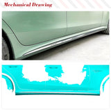 Car Side Skirts Body Kit for Mercedes Benz X290 AMG GT 53 GT 43 4 Door 2015 - 2017 Add On Dry Carbon Side Skirts Lip Extension