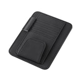 Car Visor Organizer Multi-Pocket Pouch Bag Card Glasses Storage Holder Scratch-resistant Auto Visor Holder For Car Interior Car