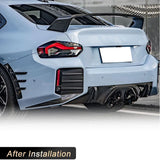 Car Rear Bumper Diffuser Lip Spoiler Prepreg Dry Carbon for BMW G87 M2 Coupe 2-Door 2022 2023 Rear Diffuser Apron Lip Body Kits