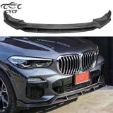For BMW X5 G05 2018-2022 Carbon Fiber Car Front Bumper Lip Front lip Front Chin Spoiler Upgrade Body Kit