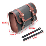 Motorcycle Front Fork Saddlebags Side Tool Bag Luggage Saddle Bag Pouch PU Leather Universal For Harley Sportster XL For YAMAHA