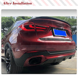 Carbon Fiber Car Rear Bumper Lip Diffuser Spoiler For BMW X6 F16 Standard 2015 2016 2017 2018 Car Rear Diffuser Body Kits