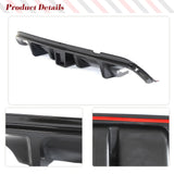 ABS Black Car Rear Diffuser for Infiniti Q50 Base & Sport Sedan 2014-2017 Lower Bumper Lip Spoiler Body Kits With Brake Light