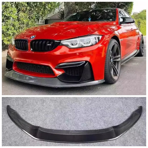 For BMW M3 M4 F80 F82 F83 2020-2024 High Quality Carbon Fiber Car Bumper Front Lip Spoiler Diffuser Protective Cover Body Kit