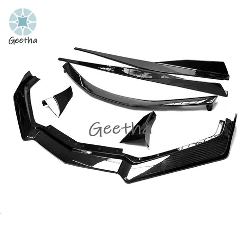 High Quality Dry Carbon Fiber Lip Splitter for Chevrolet Corvette C8 Side Skirt Rear Spoiler