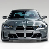 For BMW M3 M4 G80 G82 2020-2023 Body Kit Front Bumper Spoiler Carbon Fiber Look Sport Style Rear Bumper Spoiler Car Accessories