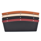 1 PCS Storage Organizer Box Caddy Car Seat Gap Pocket Holder Bag Case Car Pocket PU Leather Car Seat Slit Pocket Car Accessories