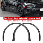 For Tesla Model X 2016 - 2021 Front Rear Left Right Wheel Eyebrow Molding Fender Flare 1035288-00-M 1078207-00-F 1075630-00-A