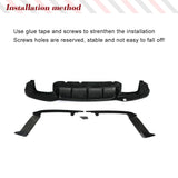 Carbon Fiber Rear Bumper Diffuser Lip Spoiler for BMW 5 Series G30 G38 M-SPORT 2018-2022  Rear Bumper Diffuser Lip Body Kits