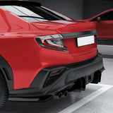For Subaru WRX STI 2022 2023 2024 Car Rear Diffuser Lip Spoiler Lower Canard Deflector Guard Splitter Body Kit Accessorie Tuning