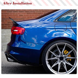 Car Rear Trunk Racing Spoiler Boot Lip Wing Spoiler For Audi A4 B8.5 A4 Sline 2013 2014 2015 2016 Carbon Fiber Rear Spoiler Lip