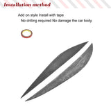 Dry Carbon Front Headlight Eyebrows for Porsche Macan Base/Turbo/GTS/S Sport Utility 4Door 2014-2018 Head Lamps Eyelid Cover