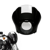 Motorcycle Quarter Headlight Fairing Windshield For Harley Sportster 88-Up Dyna 95-05 Black Clear