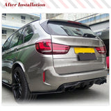 Carbon Fiber Rear Diffuser for BMW F85 X5M F86 X6M 2016-2018 Car Racing Rear Bumper Cover Lower Lip Spoiler Valance Protector