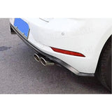 PP Gloss Black Rear Lip Diffuser Spoiler for VW Golf 7 7.5 MK7.5 Standard And GTI 2018 2019 Four Outlet Bumper Cover Car Styling