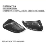 Carbon Fiber Car Mirror Covers for Audi B9 A4 S4 A5 S5 RS5 2017-2019 2PCS Car Side Replacement Mirror Cover Cap Factory Outlet