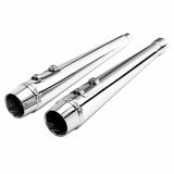 Motorcycle 4" Megaphone Tappered Slip On Exhaust Pipes For Harley Touring Road Glide Road King Street Glide 2017-2022