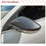 Carbon Fiber Mirror Cover fits for Volkswagen VW Passat CC Scirocco Beetle Jetta(Euro) Side Mirror Cap Covers Replacement Style