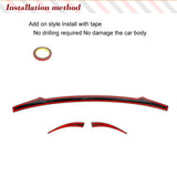 Carbon Fiber Car Rear Middle Trunk Spoiler Boot Lip Wing Spoiler For Maserati Levante 2016-2020 Rear Trunk Boot Lip Wing Spoiler