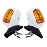 Motorcycle Rear View Mirrors LED Turn Signals For Honda Goldwing1800 GL1800 F6B 2013-2017