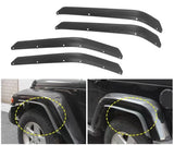 Front & Rear Fender Flares Extensions Set Fits For Jeep Wrangler JK 2007-2017 J401