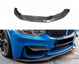 Wet Carbon Fiber Body Kits Front Lip Front Bumper Spoiler Body Kit PSM Style Fits For BMW M3 M4 F80 F82 2014-2020
