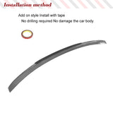 Car Rear Trunk Lip Carbon Fiber Spoiler For BMW 5 Series BMW G30 G38 530i 540i F90 M5 2017 - 2023 Rear Trunk Boot Lip Spoiler