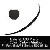 For BMW E90 M3 320i 318i 325i 330i ABS Carbon Black Rear Trunk Lid Car Spoiler Wing Boot Lip Ducktail Exterior Tuning Accessorie