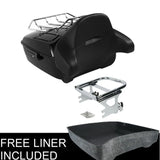 Motorcycle King Pack Trunk Backrest Rack Fit For Harley Tour Pak Touring Road King Street Electra Glide 1997-2008 Lugage Tail Bo