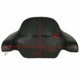 Motorcycle Chopped Pack Trunk Backrest Pad For Harley Tour Pak Touring 2014-2024