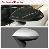 Dry Carbon Fiber Mirror Cover Caps For Lamborghini Gallardo LP550 LP560 LP570 2008-2014 Replacement Rear View Side Mirror Cover