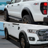 4'' Matte Black Fender Flares Wide Wheel Arch For Ford Ranger Wildtrak 2015-2022 T7 T8 MK2 MK3 Double Cab Auto Part Accessories