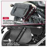 Motorcycle Side Bag Saddlebag 32L for Sportster 883 XL 883 Travel Luggage Bag Pannier Leather Waterproof Saddle Bag Accessories