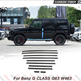 Dry Carbon Car Body Side Molding Trims Cover for Mercedes Benz G-Class G63 W463 AMG Car Door Decoration Strip Side Trim 10PCS