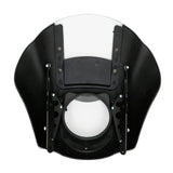 Motorcycle Quarter Headlight Fairing Windshield For Harley Sportster 88-Up Dyna 95-05 Black Clear