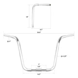 Motorcycle Chrome 1.25" Bar Handlebar Fit For Harley Softail Heritage Springer FLSTS Model