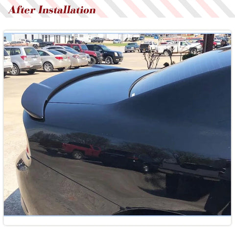 Car Rear Trunk Spoiler for Dodge Charger 2011-2022 Rear Car Rear Trunk High-Kick Tail Spoiler Wing Lip Car Accessories ABS Black