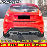 For Ford Fiesta ST MK6 2012-2017 Body Kit Rear Bumper Diffuser Rear Bumper Spoiler Rear Bumper Lip Car Accessories