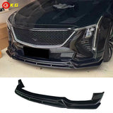 Suitable for Cadillac CT5 front shovel 24-26CT5 integrated front lip black/carbon patterned CT5 black wing front bumper lip