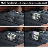 Universal Car Storage Net Automotive Pocket Organizer Bag Net Pocket Mobile Phone Holder Auto Accessories Multi Function Pocket