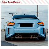 G87 Dry Carbon Rear Trunk Spoiler for BMW 2 Series G42 G87 M2 220i 230i Base M Sport Coupe 2022-2023 Car Rear Trunk Wing