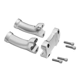 Motorcycle Chrome 4" Handlebar Riser 1.25" Bar Fit For Harley Softail Slim Fatboy Dyna Street Bob Low Rider FXDL