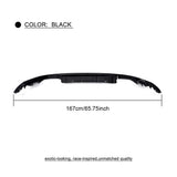 Black PP Rear Bumper Lip Spoiler Diffuser for Volkswagen VW Golf 7 7.5 MK7 Standard And GTI 2017 2018 2019 Four Outlet