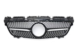 Upgrade to GT style gloss silver/black front bumper grille for mercedes benz SLK R172 2011-2015