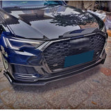 Front Bumper Lip Splitter Chin Guard Protector Cover for Audi A6 C8 2019-2023 Universal Front Blade Spoiler Diffuser Body Kit